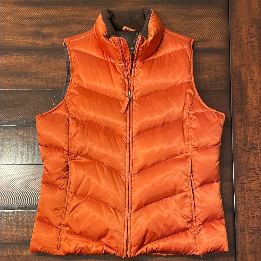 Eddie Bauer Orange Puffer Vest